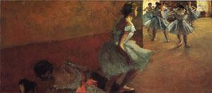 Edgar Degas Dancers Climbing a Stair china oil painting image